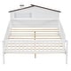 preview thumbnail 7 of 15, Full Size Wood Platform Bed with House-shaped Headboard and LED