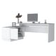 preview thumbnail 6 of 5, Modern L-Shaped Desk with Spacious Workspace, Storage Cabinet, and Open Shelves