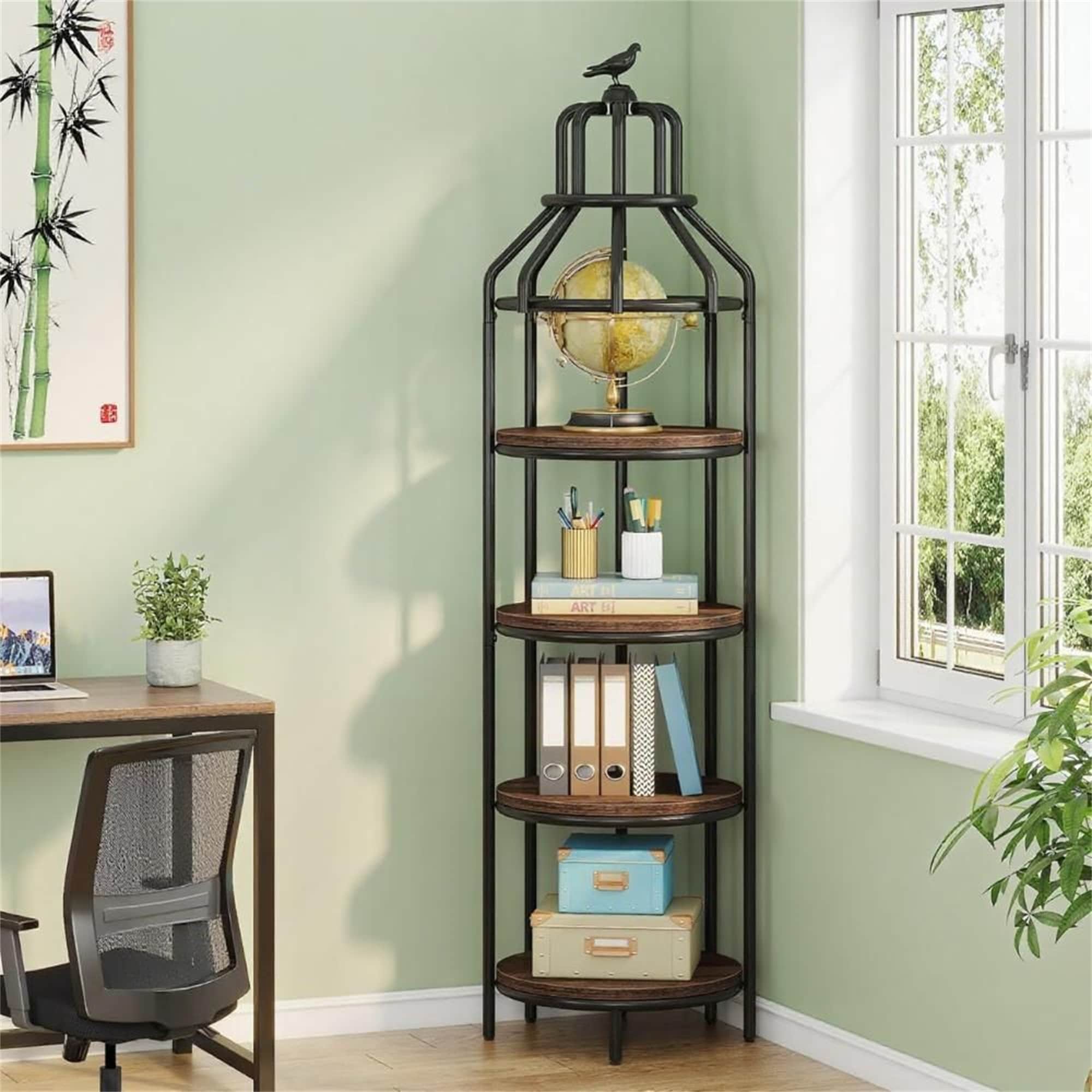 Birdcage Corner Bookshelf