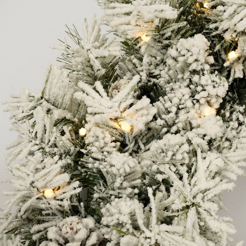 Pre-lit Xmas Tree Artificial Christmas 4-Piece Set,Wreath and Set of 2 Entrance Trees X-mas with LED Lights, Christmas Tree