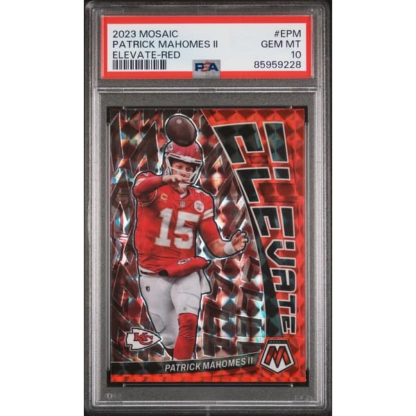 graded patrick mahomes card GradedGuard Standard Case (PSA)- Green main image 1