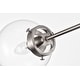 preview thumbnail 24 of 44, Masakee 12-light Sputnik Metal Chandelier with Clear Glass Globe Shades