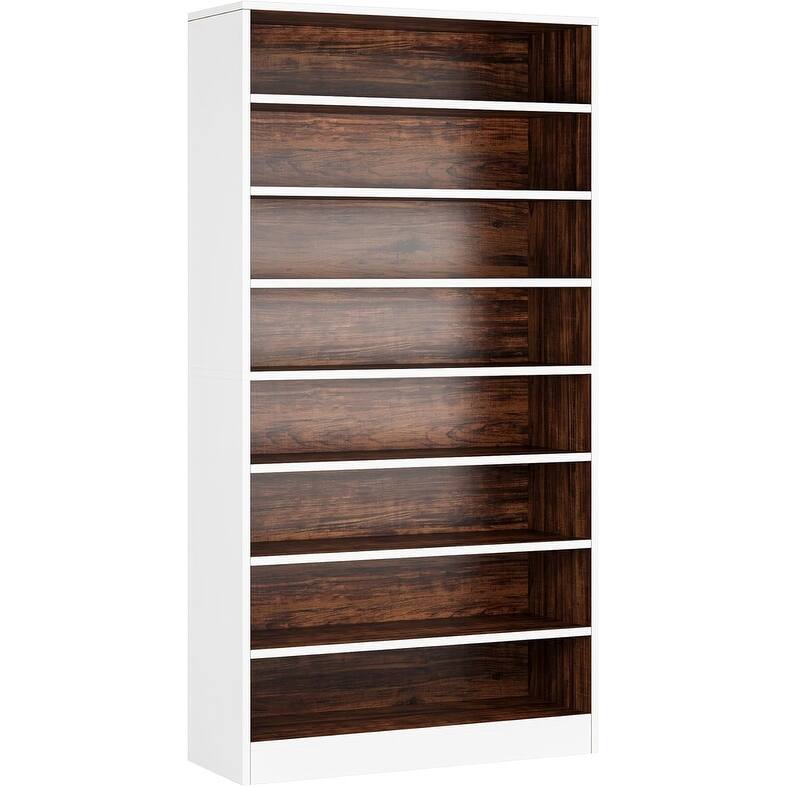 Bookcase, Open Display Storage Shelf, Organizer Cabinet Bookshelf Accent Shelving for Living Room, Home Office, Library, Bedroom