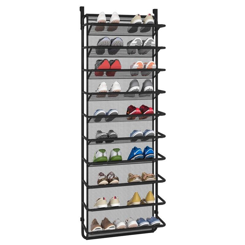 10 Tier Shoe Rack Over The Door Shoe Organizer