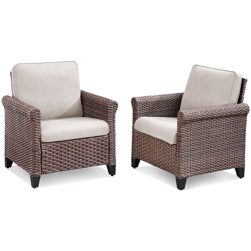Pocassy Outdoor Sofa with Patio Chairs Funiture Set