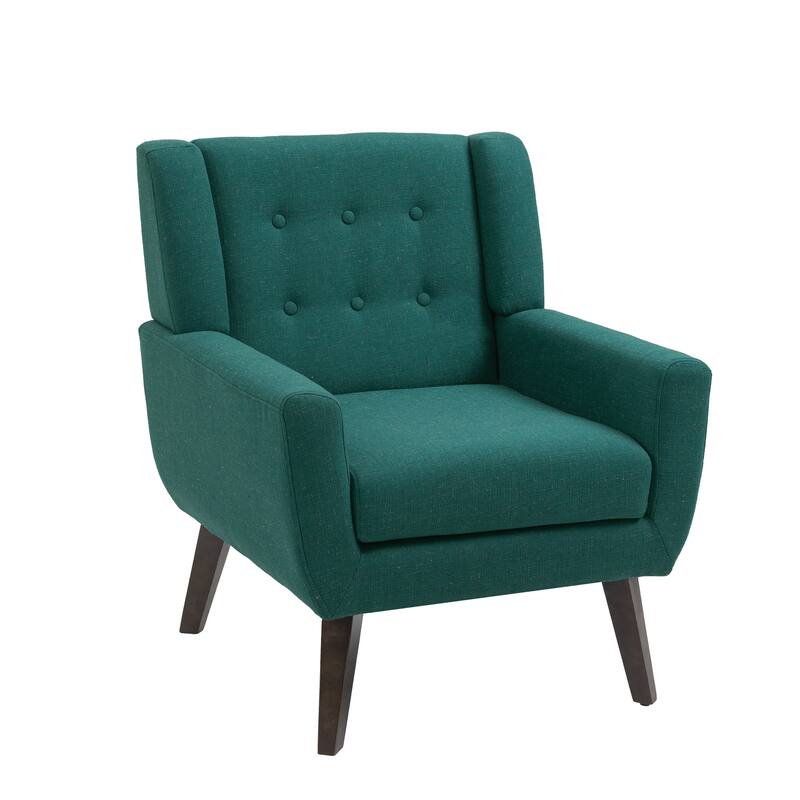 3-Piece Tufted Linen Armchair and Loveseat Set