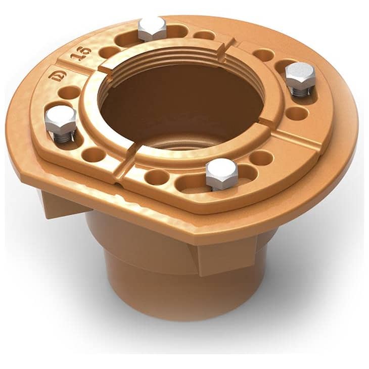 Infinity Drain CDIH 22 Hot Mop Compact Clamp Down Cast Iron Drain with