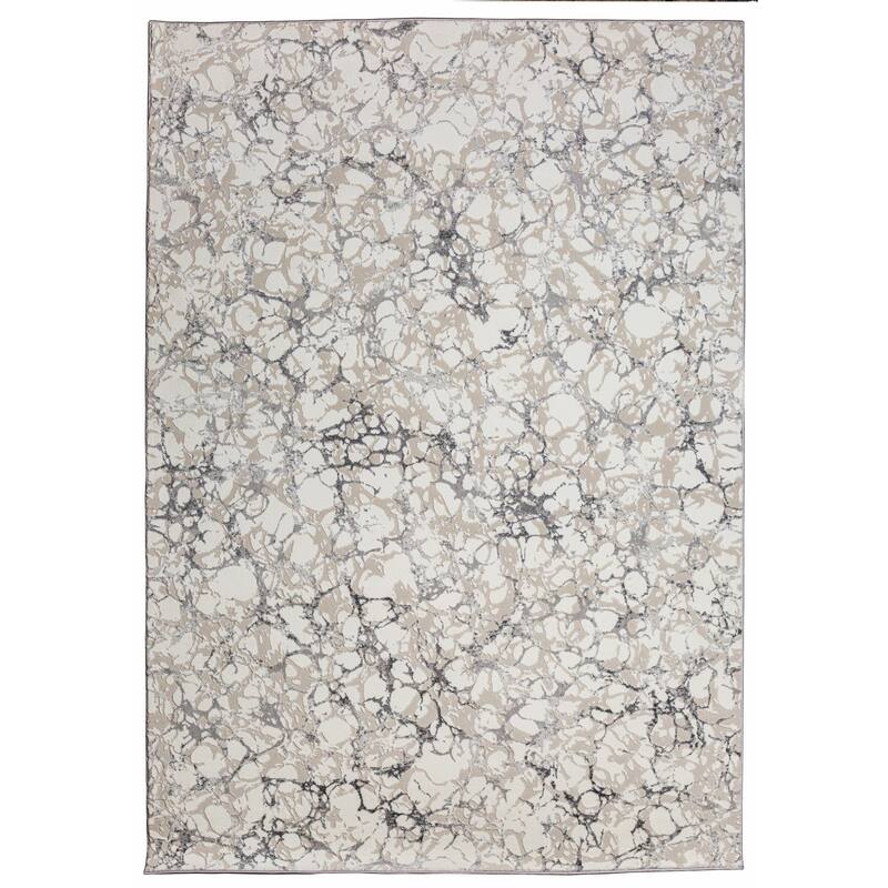 Admire Home Living Lucio 1240 Transitional Marbled Area Rug