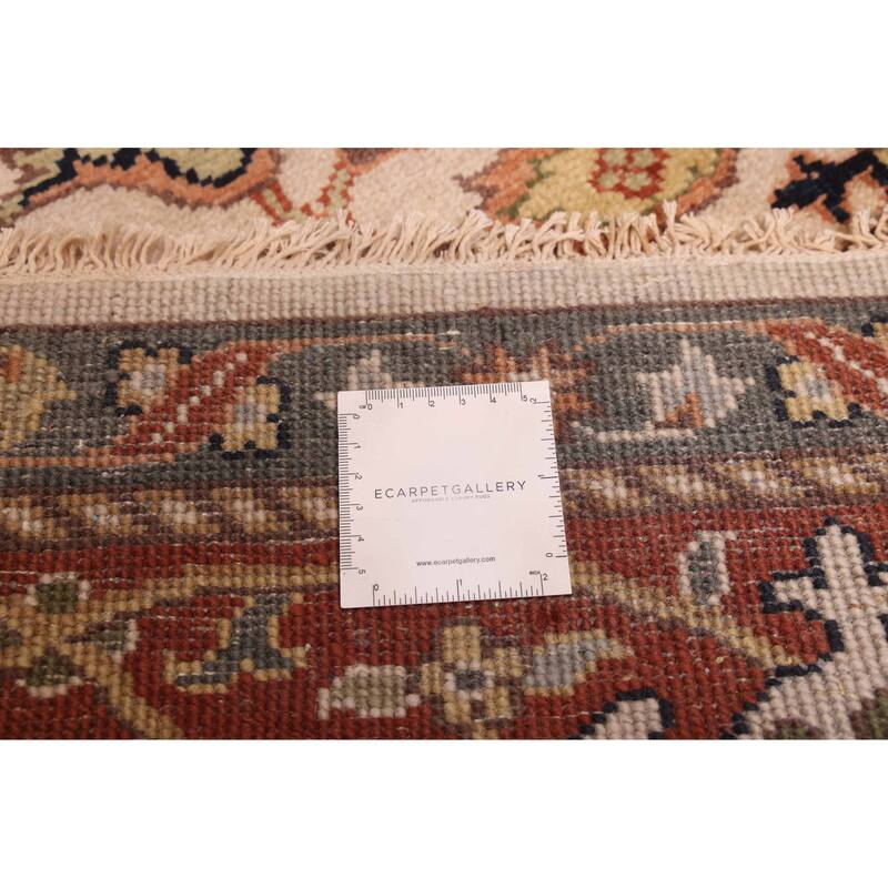 ECARPETGALLERY Hand-knotted Jules Sultane Ivory Wool Rug - 7'11 x 9'11