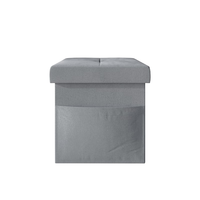 Chico Tufted Upholstered Folding Storage Bench