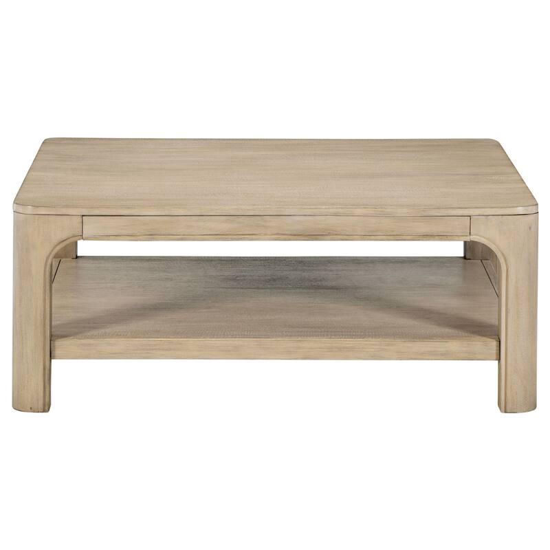Solano Square Coffee Table Set Weathered Mango