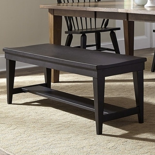 The Gray Barn Wisteria Traditional Rustic Black Bench - Bed Bath ...