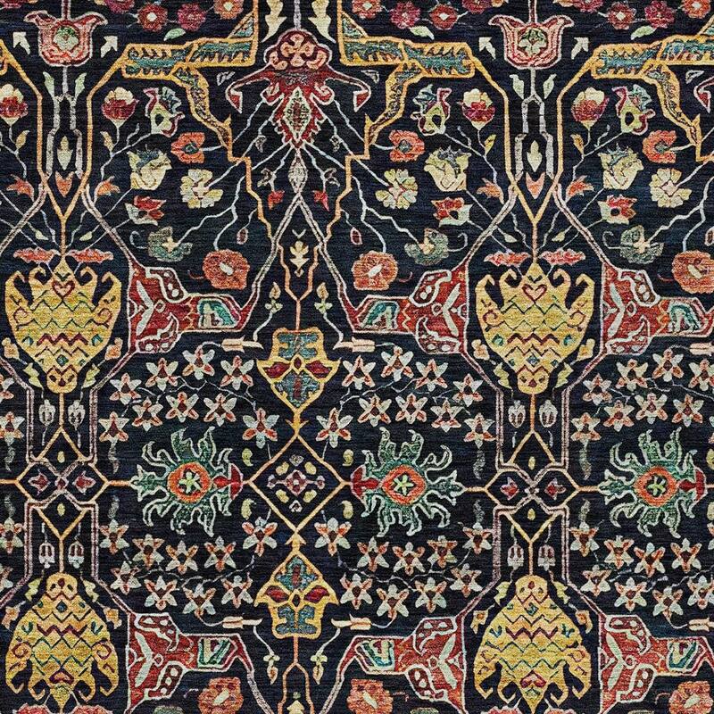 HomeRoots Floral Transitional Rectangle Outdoor Rug