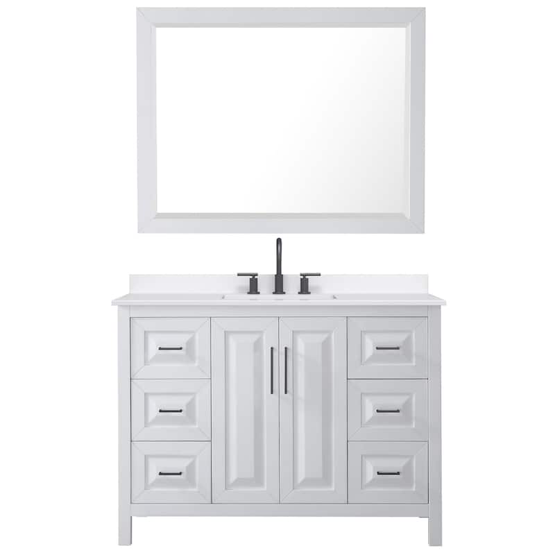 Wyndham Collection WCV252548S-QTZ-US3M46 Daria 48" Free Standing