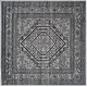 preview thumbnail 137 of 166, SAFAVIEH Adirondack Cheyenne Rustic Oriental Medallion Rug 6' Square - Silver/Black