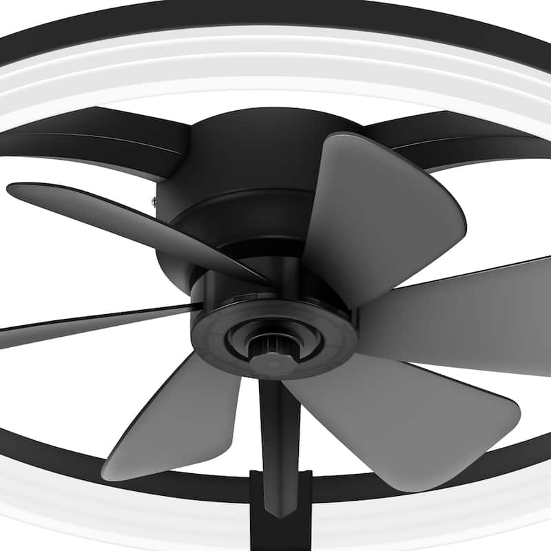 20"/23" Low Profile Dimmable Smart Ceiling Fan with Lights and Remote(6/7 ABS Blades)