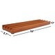 preview thumbnail 2 of 4, GSE™ Set of 4 Wood Domino Racks, Wooden Domino Trays/Holders for Mexican Train and Other Dominoes Games