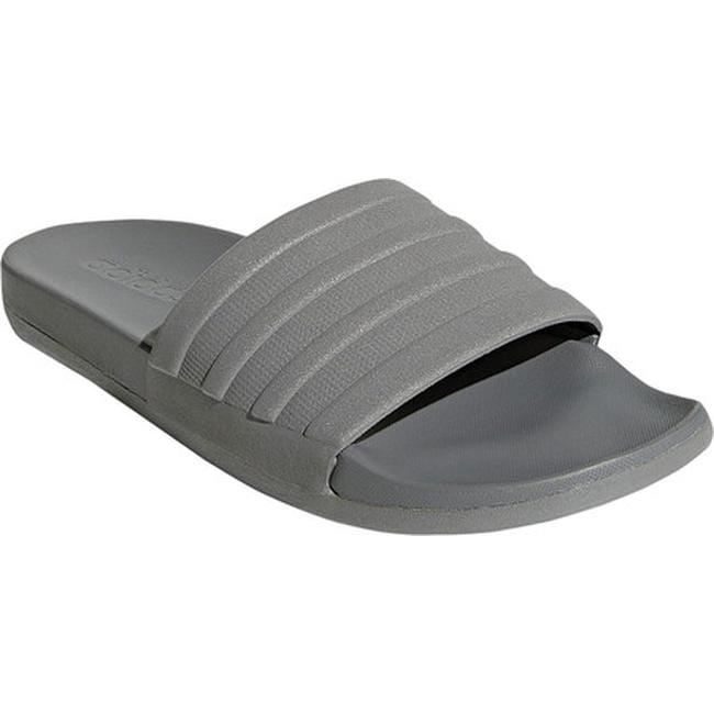 men's gray adidas slides