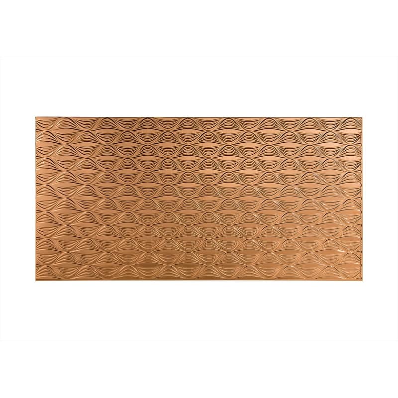 FASÄDE Shallot 4-foot x 8-foot PVC Wall Panel in Polished Copper - Gold - 4 x 8