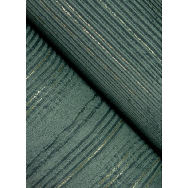 Advantage Jasper Teal Block Texture Wallpaper