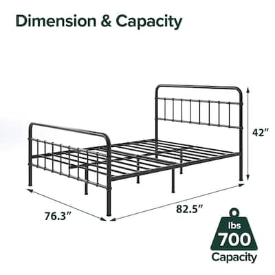 Priage by ZINUS Metal Platform Bed Frame