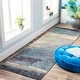 preview thumbnail 19 of 20, Livabliss Rachel Machine Woven Transitional Abstract Area Rug Navy - 2'6" x 8' Runner