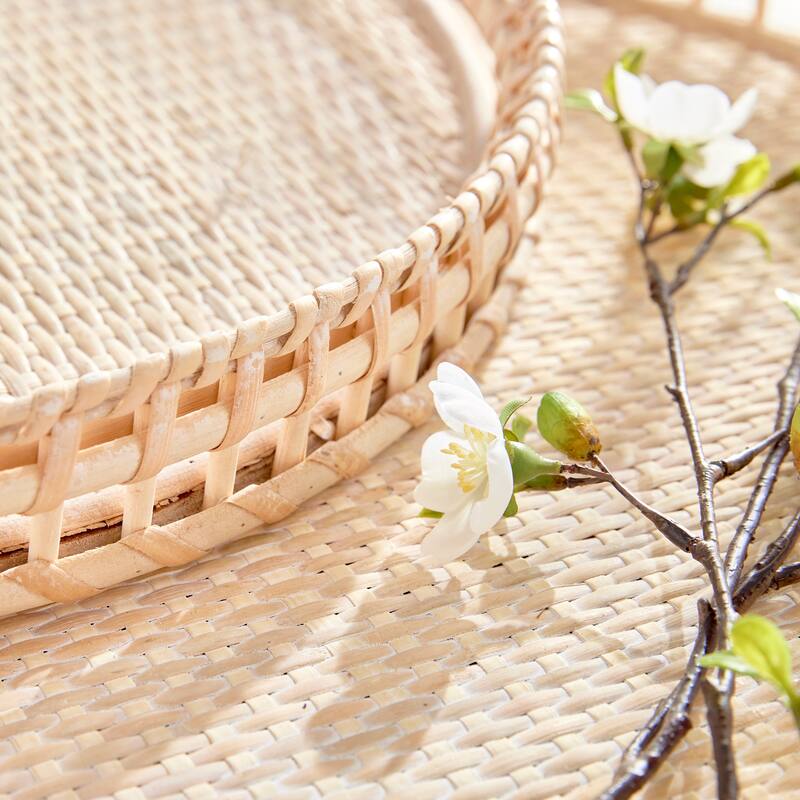 Barri Trays, Set Of 2 - Set of 2 Rattan