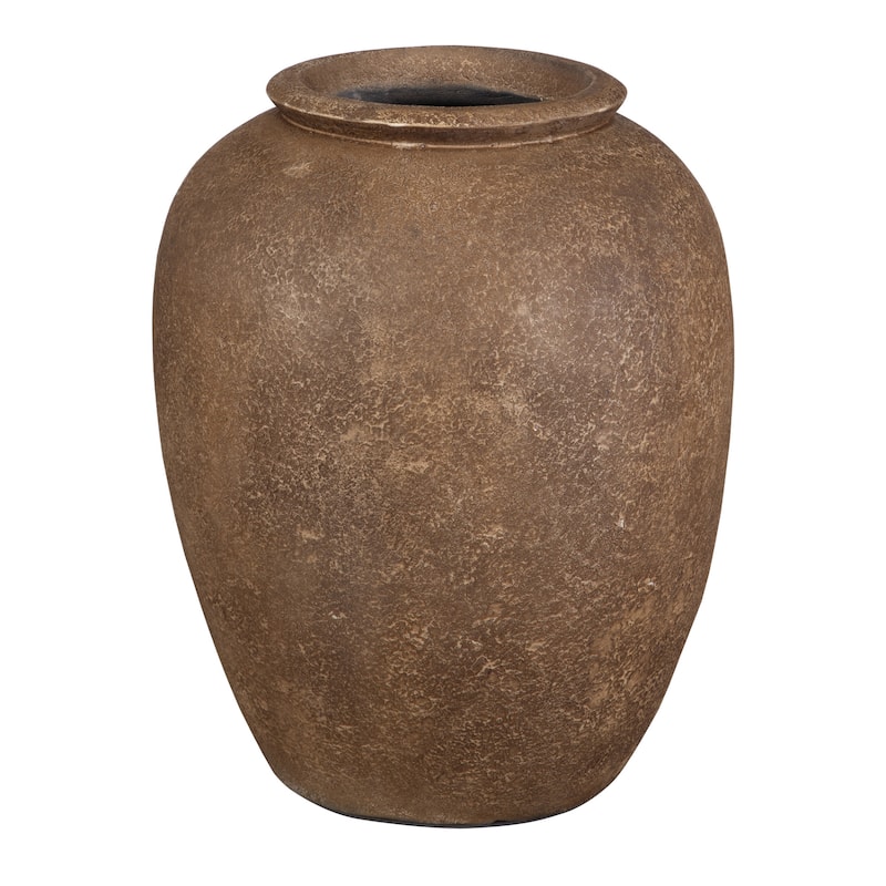 Rustic Outdoor Terracotta Planter - 20" - Antique Brown