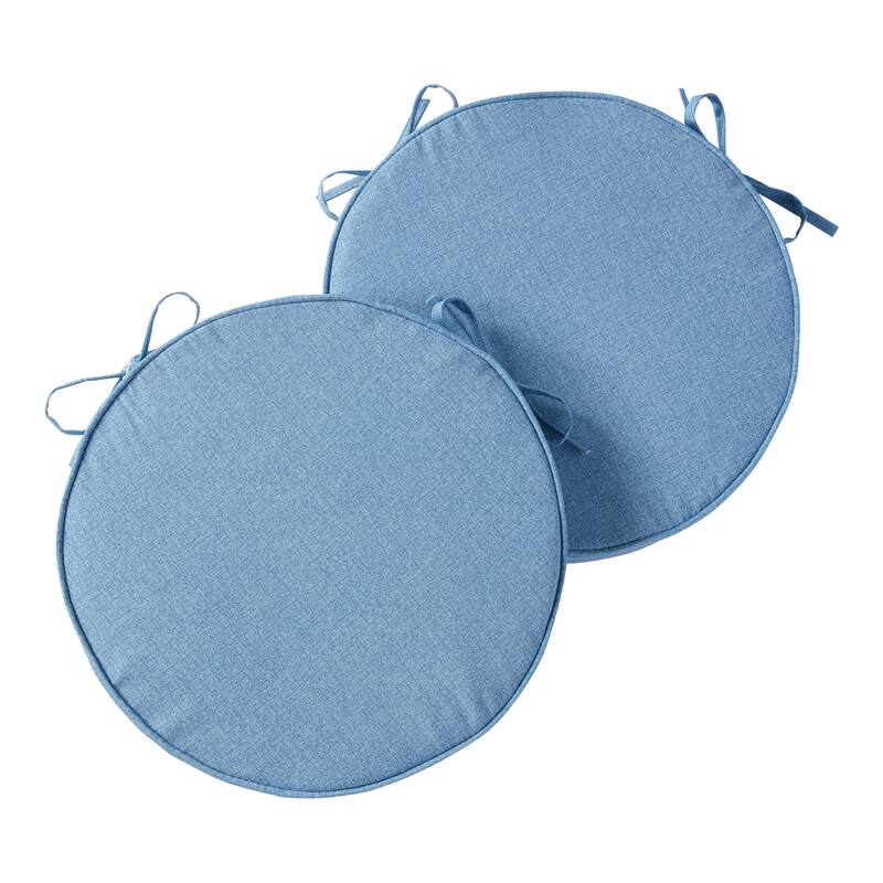 Greendale Home Fashions 18" Round Outdoor Chair Pad (Set of 2)