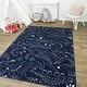 preview thumbnail 41 of 41, Mod-Tod Parker Dinosaur Kids Area Rug 6'7" x 9' - Navy