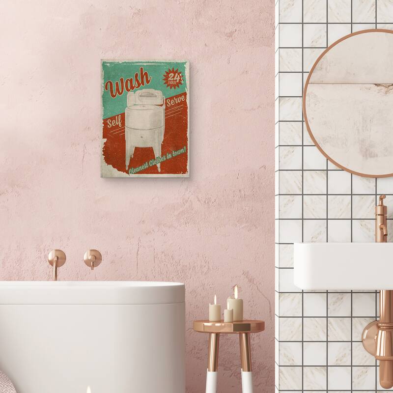 Retro Wash Canvas Art Print