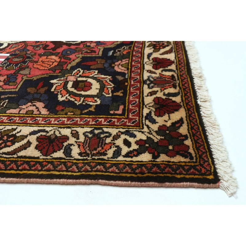 ECARPETGALLERY Hand-knotted Kayseri Vintage Red Wool Rug - 3'7 x 4'11