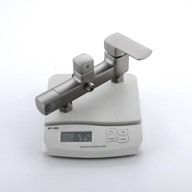 Exposed Wall-Mounted Shower System with tub spout and rough-in Valve