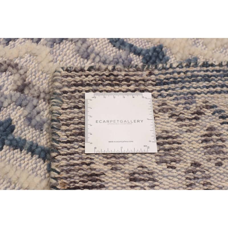 ECARPETGALLERY Hand-knotted Tangier Grey Wool Rug - 5'2 x 7'9