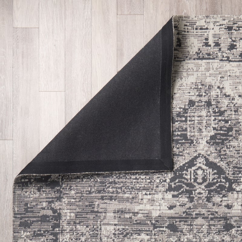 Greyson 8 x 10 Gray Wool and Polyester Area Rug - 120.0L x 96.0W x 0.4H