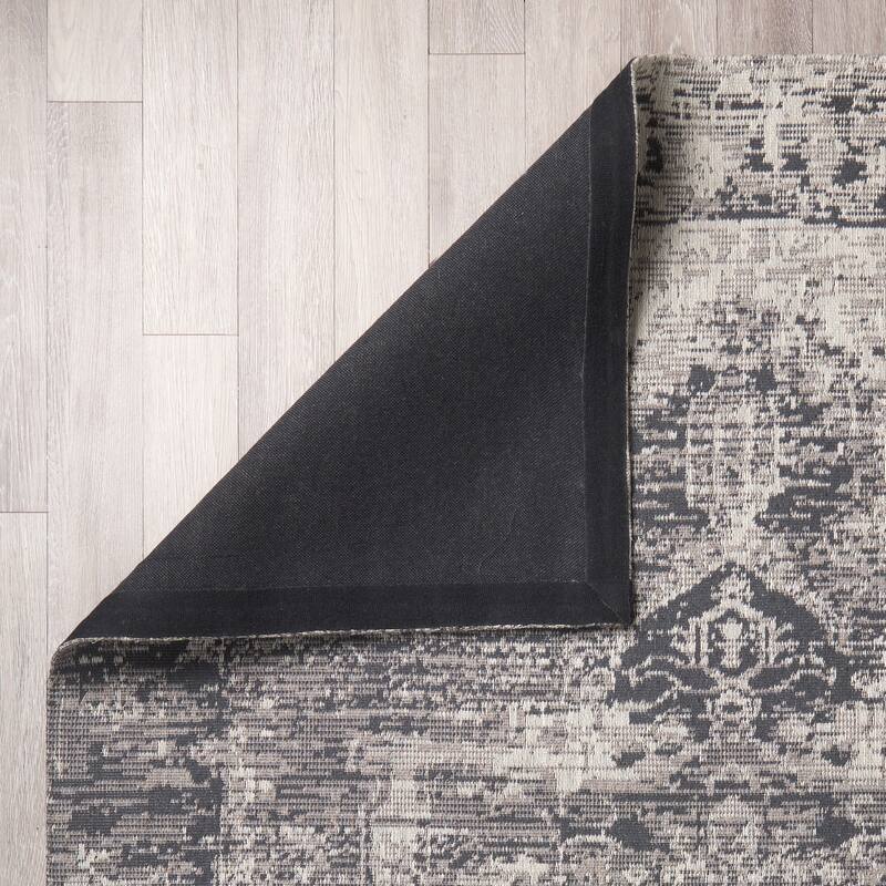 Greyson 96.0L x 60.0W x 0.4H Gray Area Rug - 96.0L x 60.0W x 1.0H