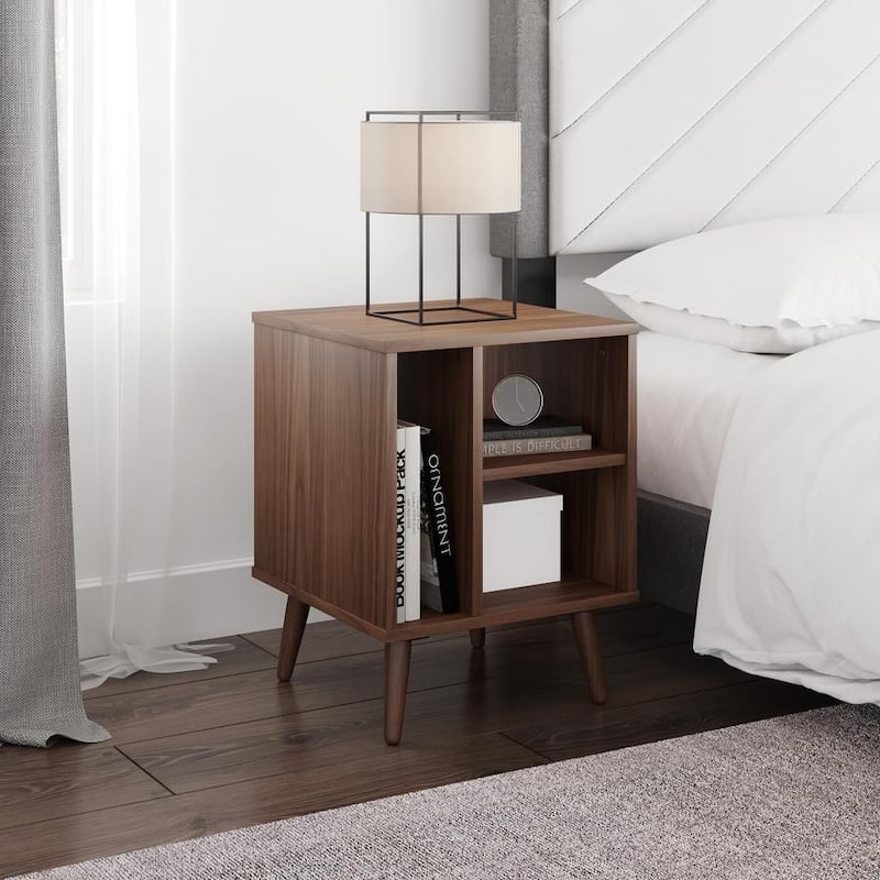 Boyd Sleep Warwick Mid-Century Modern 3-Shelf Nightstand