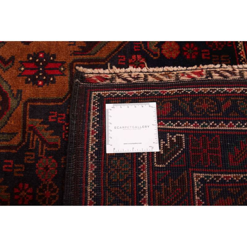 ECARPETGALLERY Hand-knotted Teimani Dark Navy Wool Rug - 4'3 x 7'10