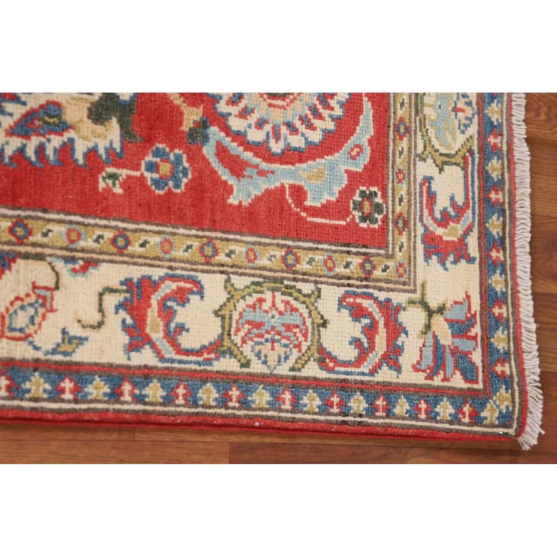 Kazak Oriental Runner Rug Handmade Wool Carpet - 2'1" x 5'9"