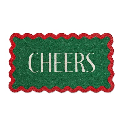 Cheers Scallop Shaped Pvc Coir Mat