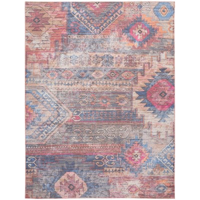 New Concept Washables Southwestern Machine Washable Area Rug