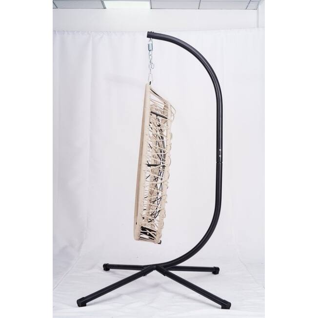 HDPE Egg Hanging Chair with Stand