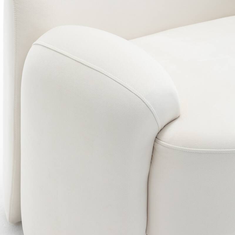 SEYNAR Modern Glam Velvet Thickened Seat Cushion Accent Chair Set of 2