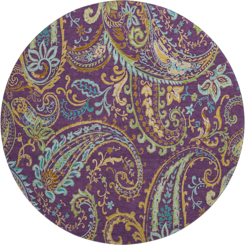 Premium Washable Super Soft Traditional Paisley Mayfield Rug