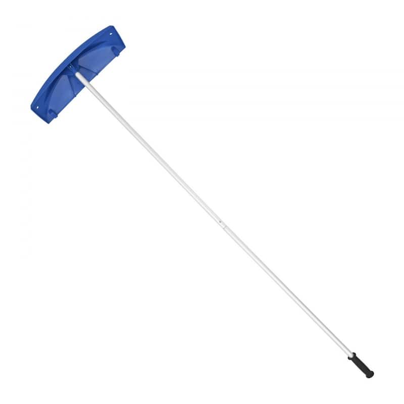 24-Inch Roof Snow Rake with Extendable Aluminum Handle for Efficient Snow Removal - 46.46”-218.50” x 23.62” x 6.10”