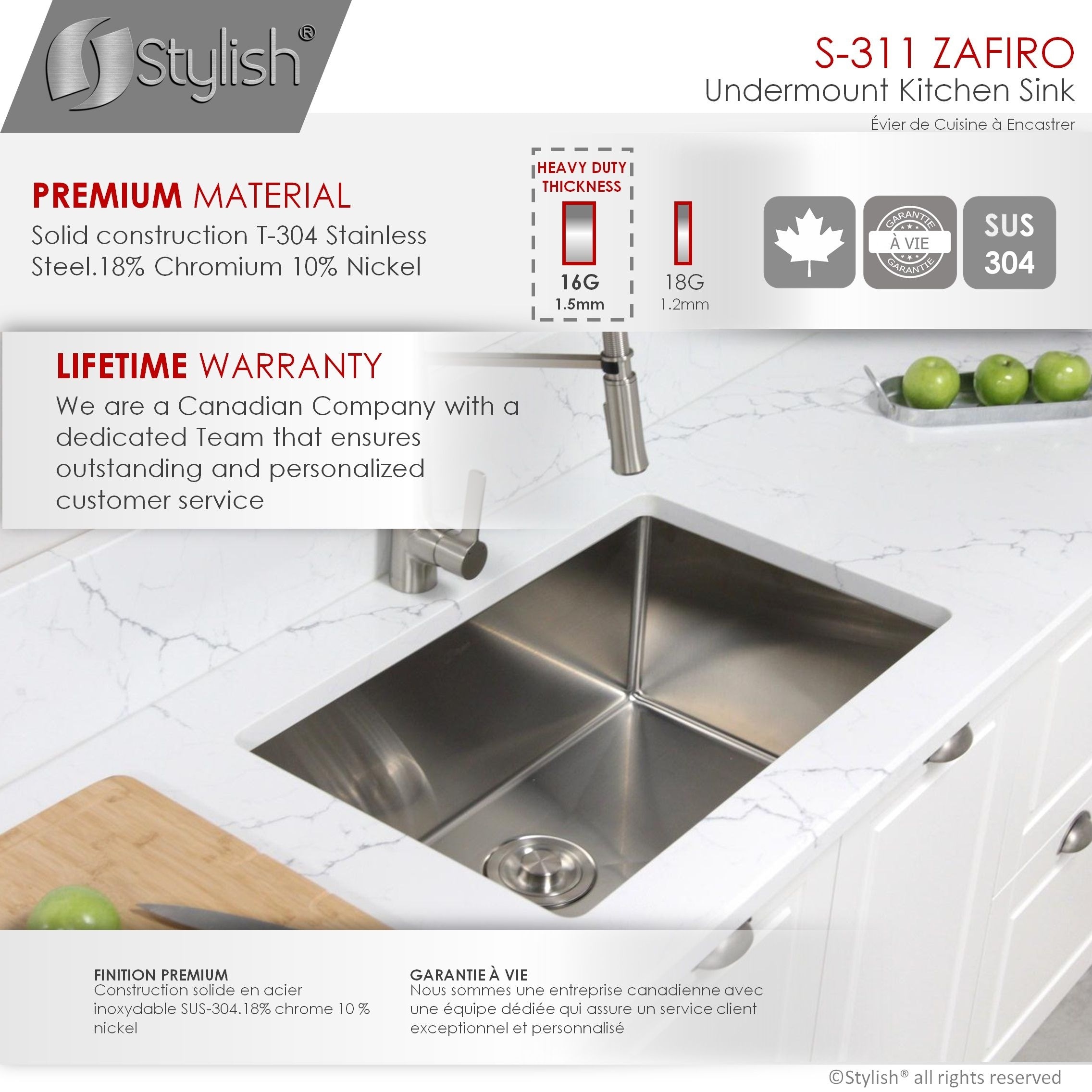 30 L X 18 W Stainless Steel Single Basin Undermount Kitchen Sink With Grid And Strainer Overstock 19976924