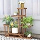 Tiered Wood Large Plant Stand Flower Pot 6 Potted Planter Rack for ...