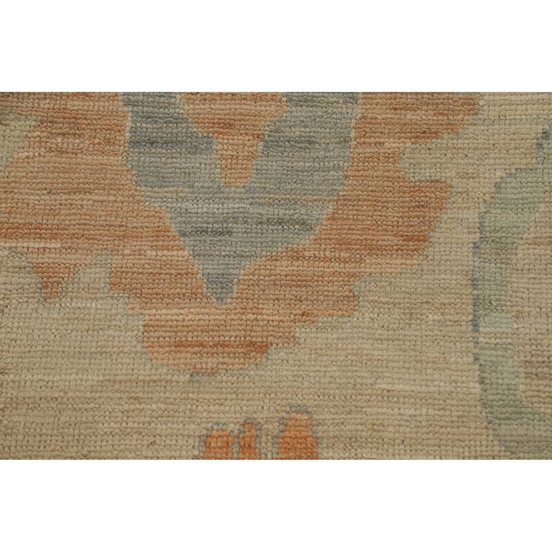 Oushak Turkish Area Rug Handmade Vegetable Dye Wool Carpet - 9'0"x 11'11"