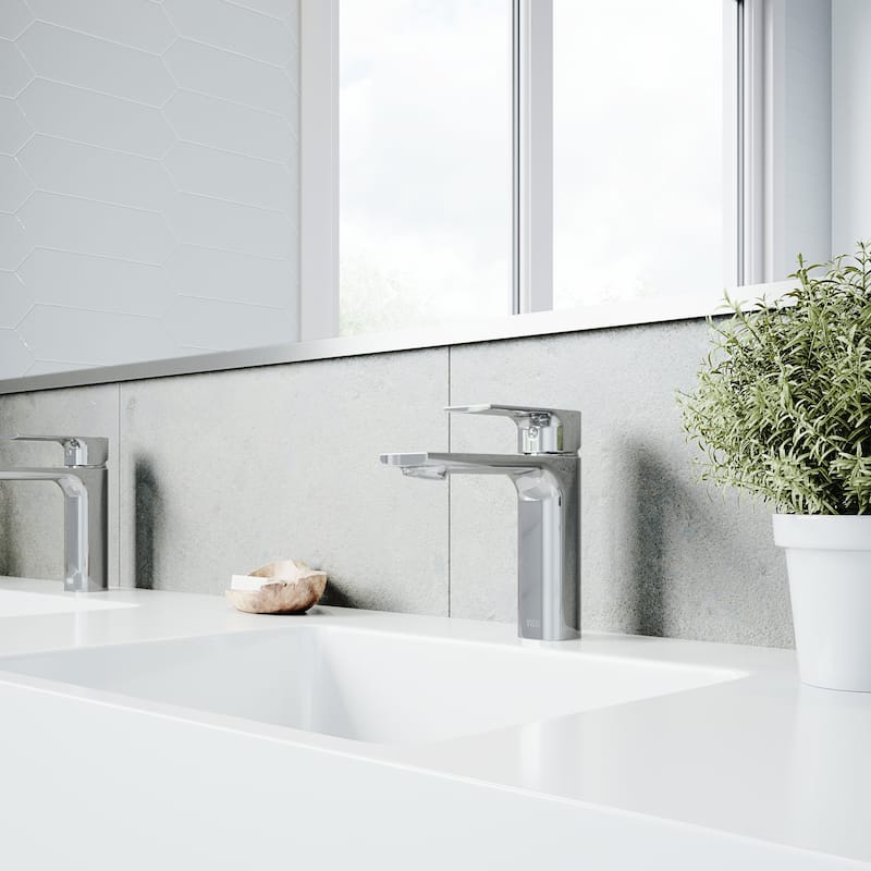 VIGO Davidson 6" H Single Handle Single Hole Bathroom Faucet