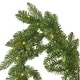 preview thumbnail 6 of 4, 9-foot Norway Spruce Pre-Lit Warm White LED Artificial Christmas Garland by Christopher Knight Home - led - clear